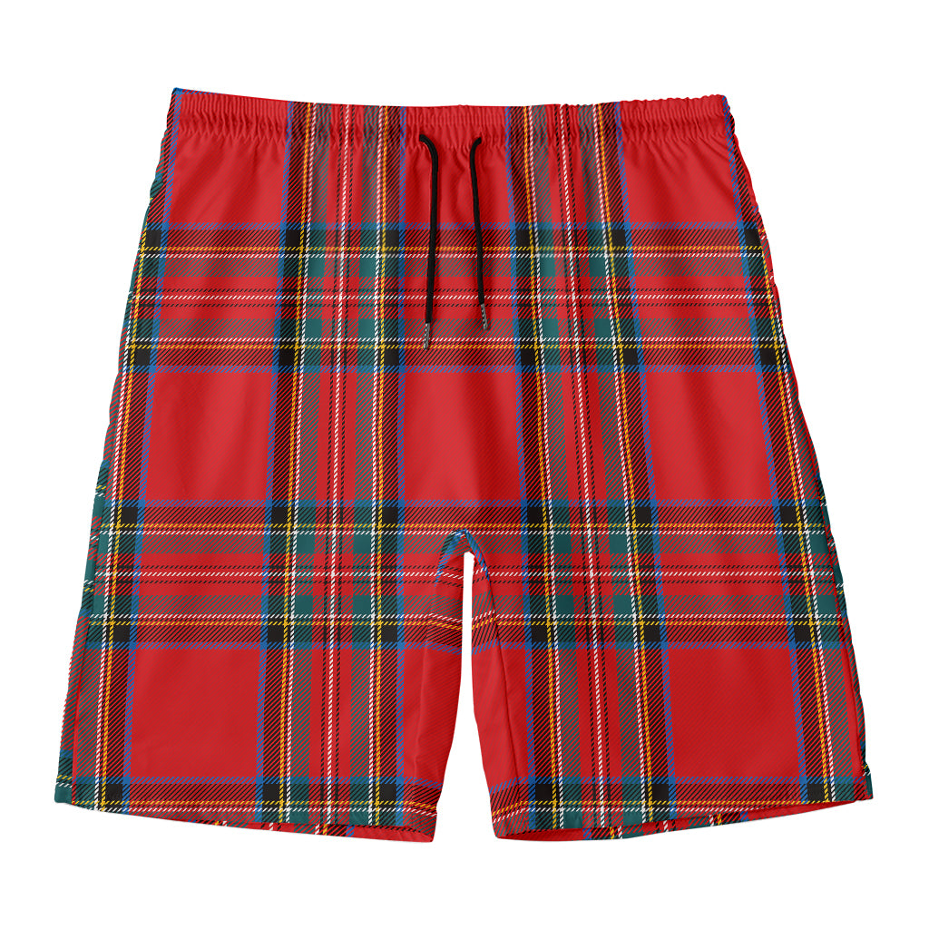 Stewart Tartan Scottish Pattern Print Men's Swim Trunks