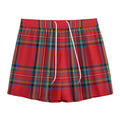 Stewart Tartan Scottish Pattern Print Mesh Shorts