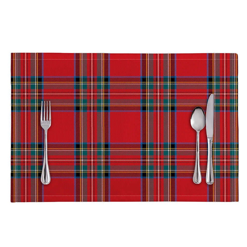 Stewart Tartan Scottish Pattern Print Placemat