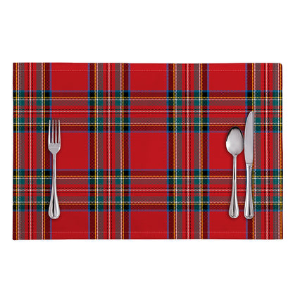 Stewart Tartan Scottish Pattern Print Placemat