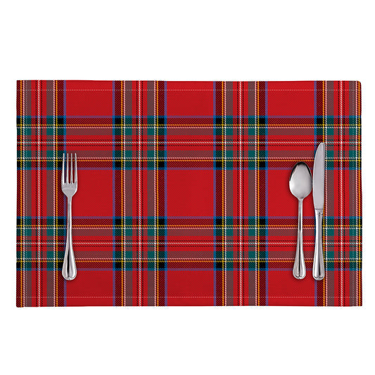 Stewart Tartan Scottish Pattern Print Placemat