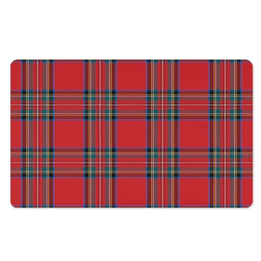 Stewart Tartan Scottish Pattern Print Polyester Doormat