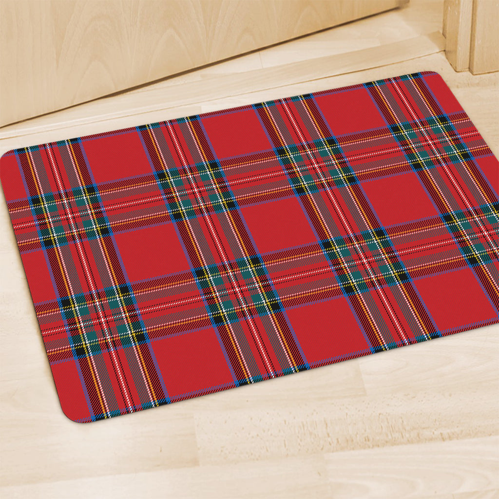 Stewart Tartan Scottish Pattern Print Polyester Doormat