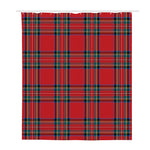Stewart Tartan Scottish Pattern Print Polyester Shower Curtain