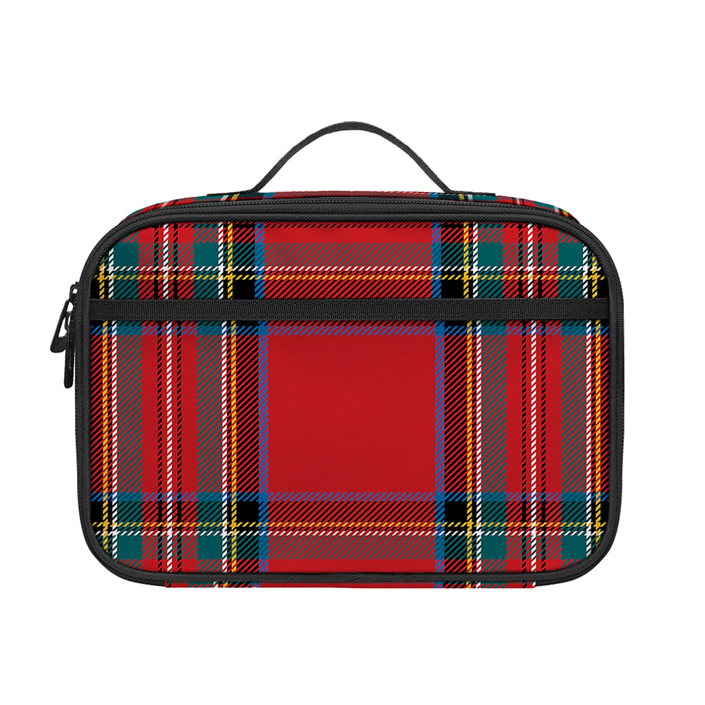 Stewart Tartan Scottish Pattern Print Portable Lunch Bag