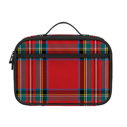 Stewart Tartan Scottish Pattern Print Portable Lunch Bag