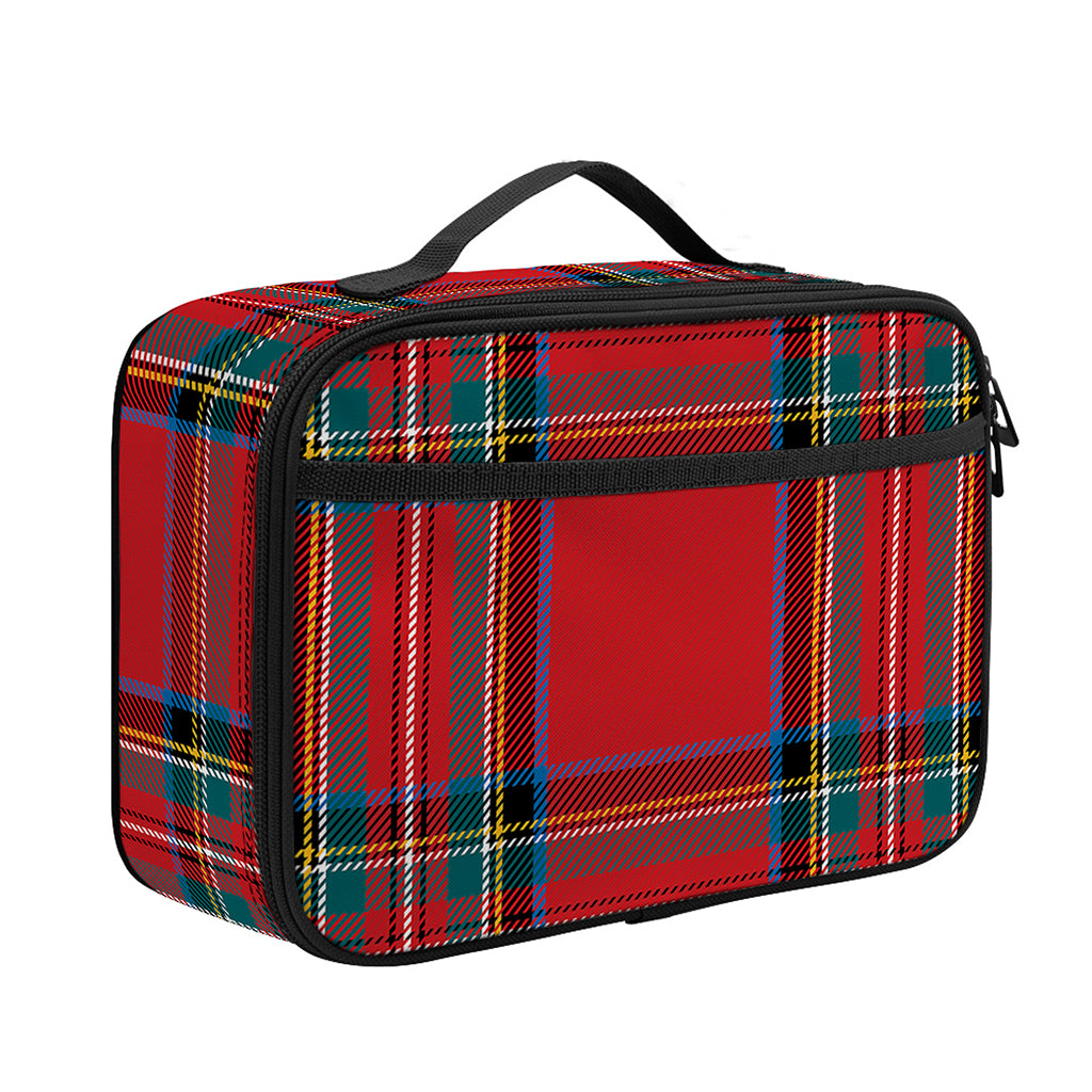 Stewart Tartan Scottish Pattern Print Portable Lunch Bag