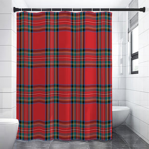 Stewart Tartan Scottish Pattern Print Premium Shower Curtain