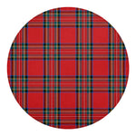 Stewart Tartan Scottish Pattern Print Round Blanket
