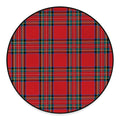 Stewart Tartan Scottish Pattern Print Round Floor Mat