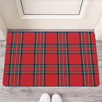Stewart Tartan Scottish Pattern Print Rubber Doormat