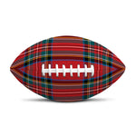 Stewart Tartan Scottish Pattern Print Rugby Ball