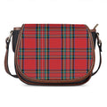 Stewart Tartan Scottish Pattern Print Saddle Bag