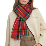 Stewart Tartan Scottish Pattern Print Scarf
