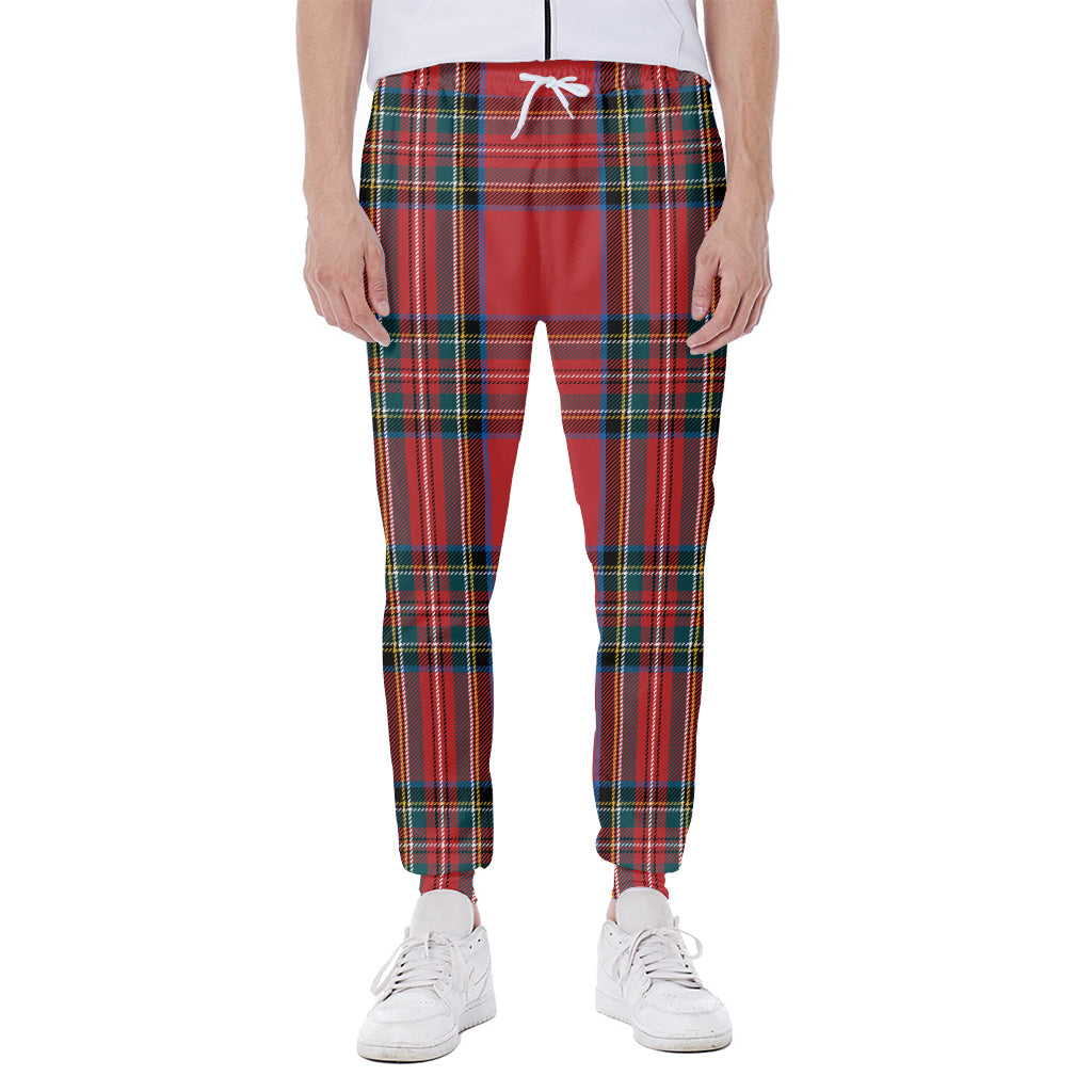 Stewart Tartan Scottish Pattern Print Scuba Joggers