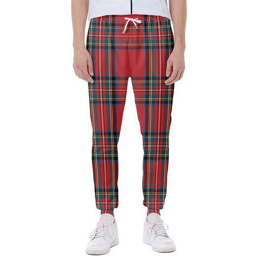 Stewart Tartan Scottish Pattern Print Scuba Joggers