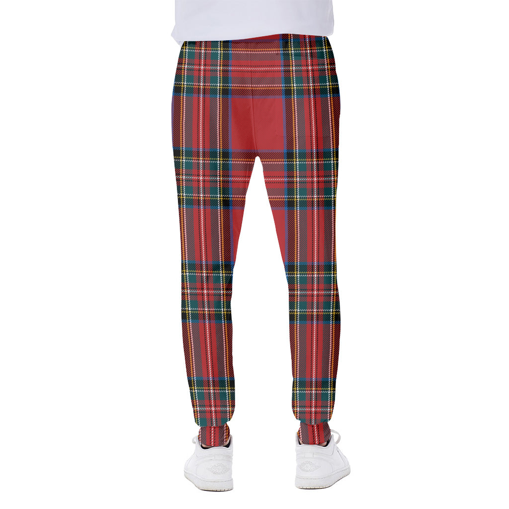 Stewart Tartan Scottish Pattern Print Scuba Joggers