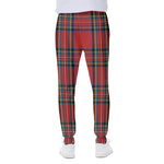 Stewart Tartan Scottish Pattern Print Scuba Joggers