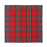 Stewart Tartan Scottish Pattern Print Silk Bandana