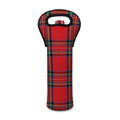 Stewart Tartan Scottish Pattern Print Single Neoprene Wine Tote