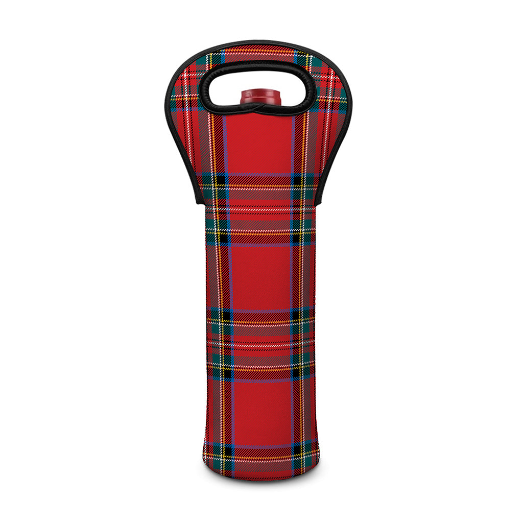 Stewart Tartan Scottish Pattern Print Single Neoprene Wine Tote