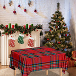 Stewart Tartan Scottish Pattern Print Tablecloth