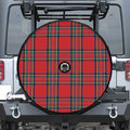 Stewart Tartan Scottish Pattern Print Tire Cover With Camera Hole