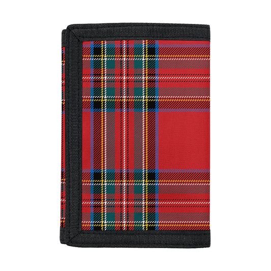 Stewart Tartan Scottish Pattern Print Trifold Wallet