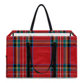 Stewart Tartan Scottish Pattern Print Utility Tote Bag