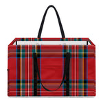 Stewart Tartan Scottish Pattern Print Utility Tote Bag