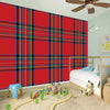 Stewart Tartan Scottish Pattern Print Wall Sticker