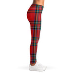 Stewart Tartan Scottish Pattern Print Women's Leggings