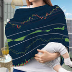 Stock Candlestick And Indicators Print Baby Seat Cover