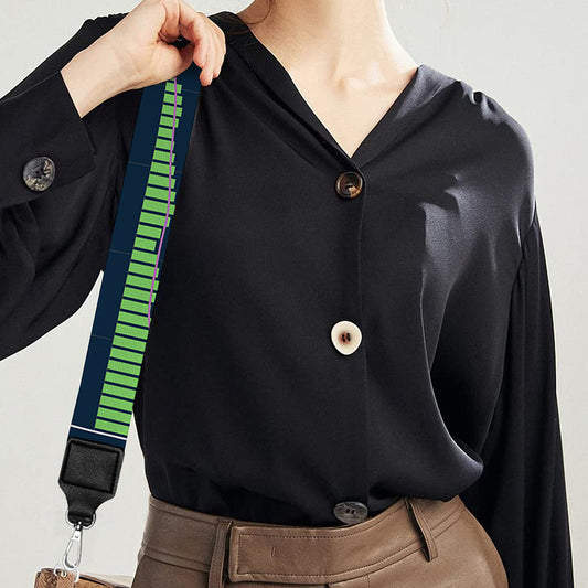 Stock Candlestick And Indicators Print Bag Strap