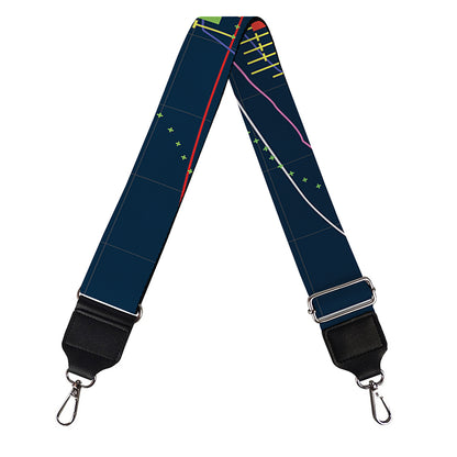 Stock Candlestick And Indicators Print Bag Strap