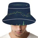 Stock Candlestick And Indicators Print Bucket Hat