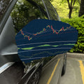 Stock Candlestick And Indicators Print Car Side Mirror Covers