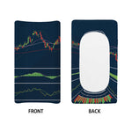 Stock Candlestick And Indicators Print Changing Pad Cover