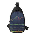 Stock Candlestick And Indicators Print Sling Bag