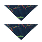 Stock Candlestick And Indicators Print Dog Bandana