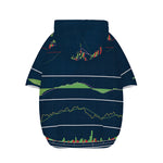 Stock Candlestick And Indicators Print Dog Zip Up Hoodie