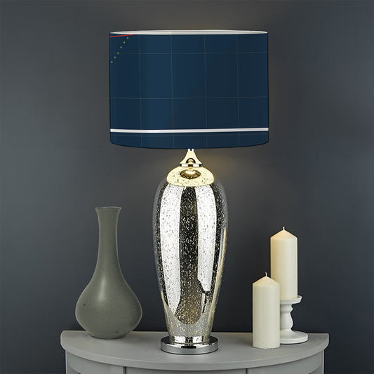 Stock Candlestick And Indicators Print Drum Lamp Shade