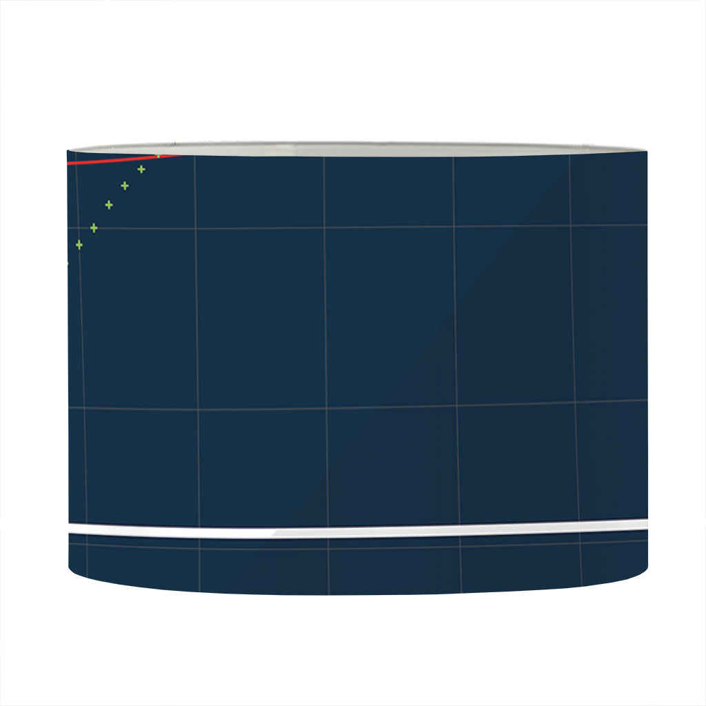 Stock Candlestick And Indicators Print Drum Lamp Shade