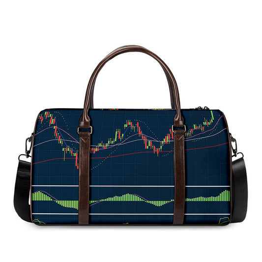 Stock Candlestick And Indicators Print Duffle Bag