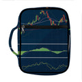 Stock Candlestick And Indicators Print Front Pocket Bible Bag