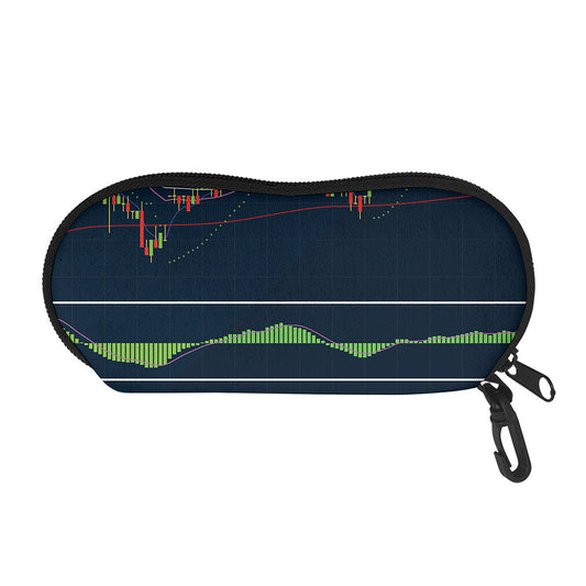 Stock Candlestick And Indicators Print Glasses Case