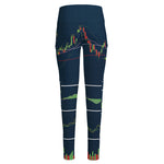 Stock Candlestick And Indicators Print High-Waisted Pocket Leggings