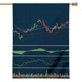 Stock Candlestick And Indicators Print House Flag