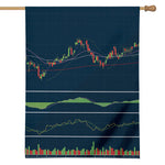 Stock Candlestick And Indicators Print House Flag