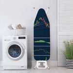 Stock Candlestick And Indicators Print Ironing Board Cover